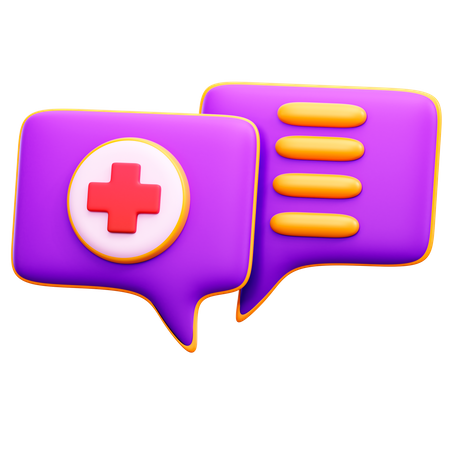 Medical Chat  3D Illustration