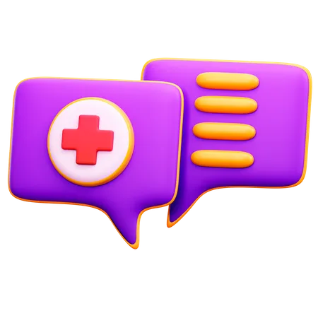 Medical Chat  3D Illustration