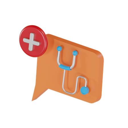 Medical Chat  3D Illustration