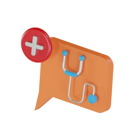 Medical Chat  3D Illustration