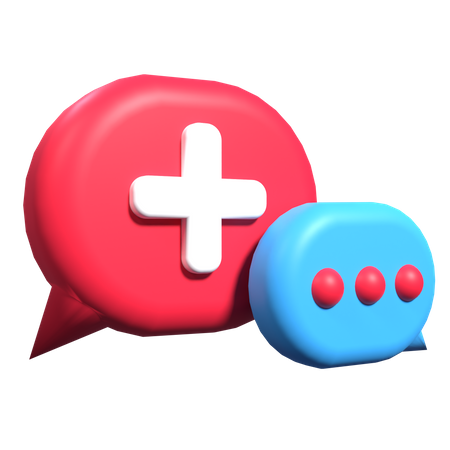 Medical Chat 3D Illustration