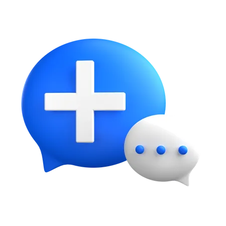 Medical Chat 3D Icon