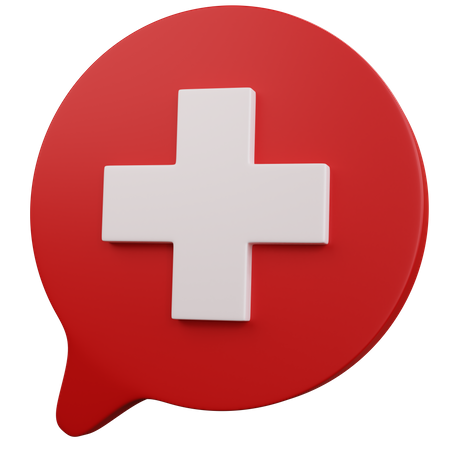 Medical Chat 3D Icon