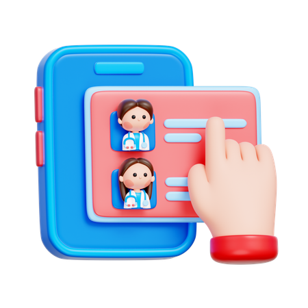 Medical Chat Interface  3D Icon