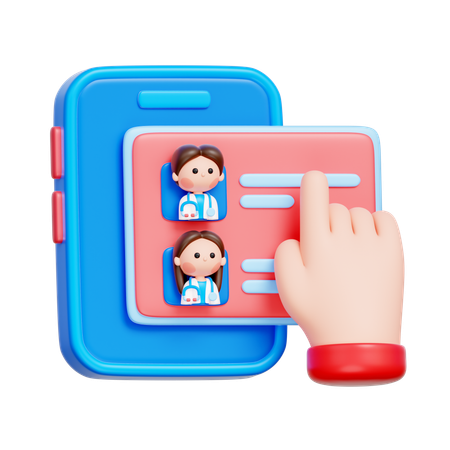 Medical Chat Interface  3D Icon