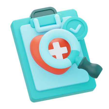 Medical Check  3D Icon