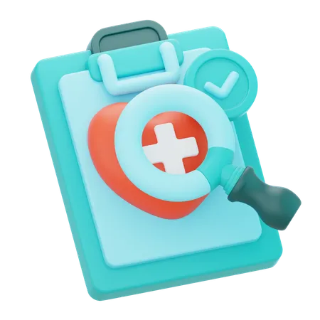 Medical Check  3D Icon