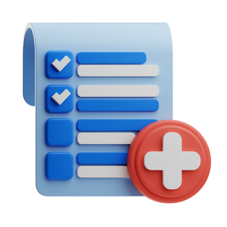 Medical Checklist  3D Icon