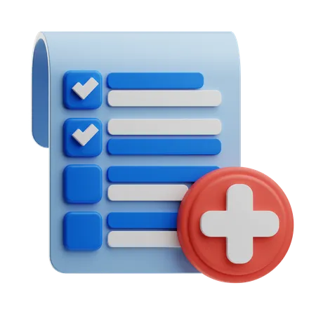Medical Checklist  3D Icon