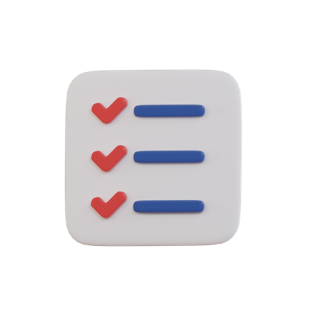 Medical Checklist  3D Icon