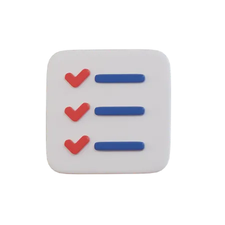 Medical Checklist  3D Icon