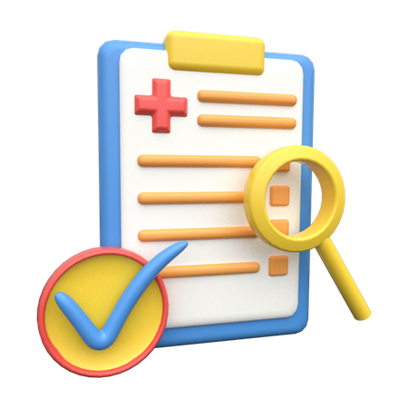 Medical Checklist 3D Illustration