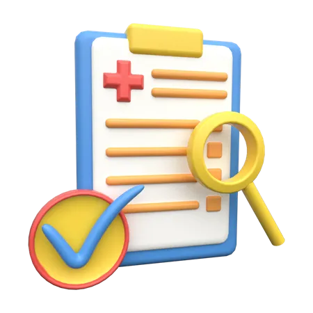 Medical Checklist  3D Illustration