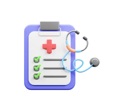 Medical Checkup  3D Icon