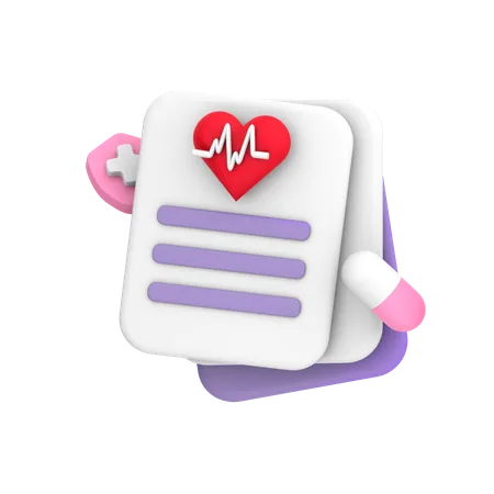 Medical checkup report  3D Icon