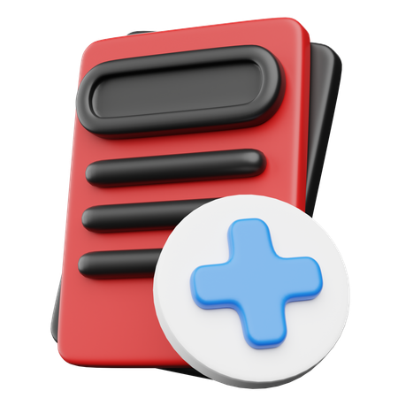 Medical Clipboard  3D Icon