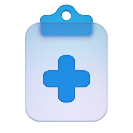 Medical Clipboard  3D Icon