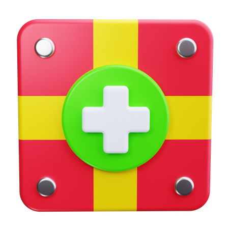 Medical Cross  3D Icon