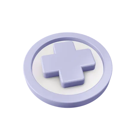 Medical Cross 3D Illustration