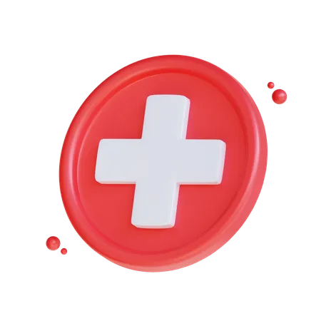 Medical Cross 3D Icon