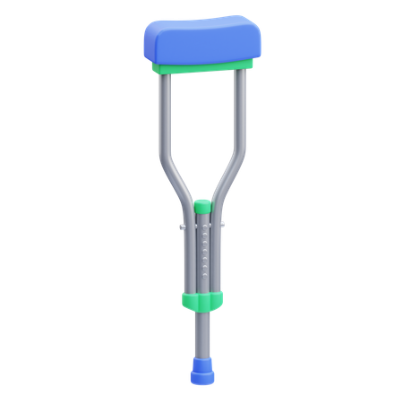Medical Crutch  3D Icon