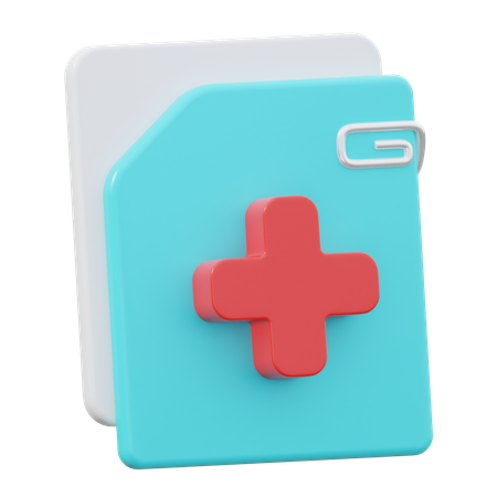 Medical Document  3D Icon