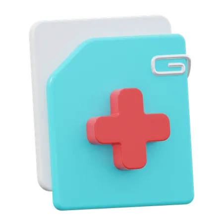 Medical Document  3D Icon