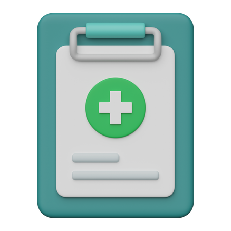 Medical Document  3D Icon