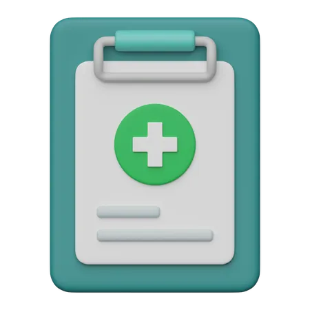 Medical Document  3D Icon