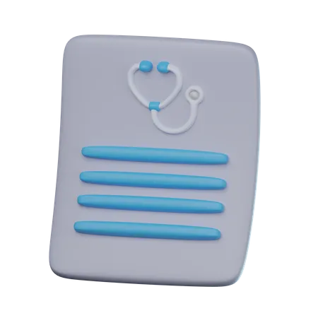 Medical Document  3D Icon