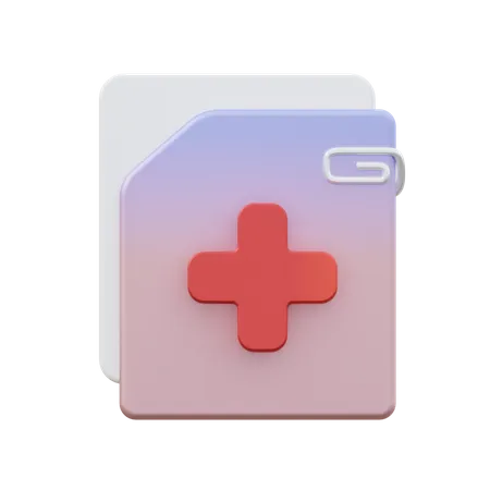 Medical Document  3D Icon