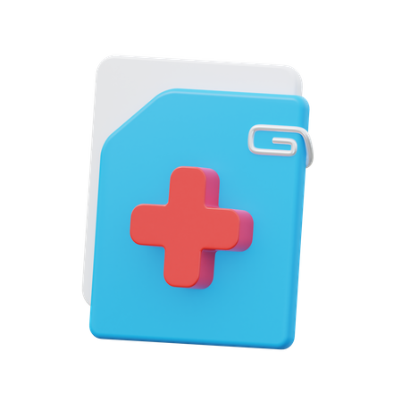 Medical Document  3D Icon