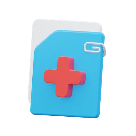 Medical Document  3D Icon