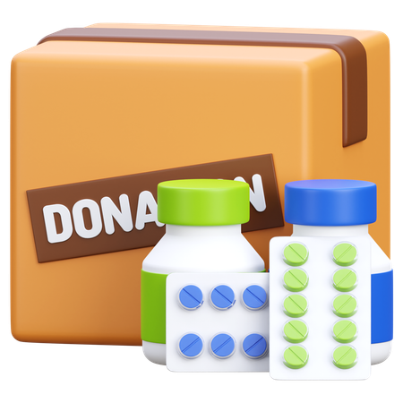 Medical Donation  3D Icon