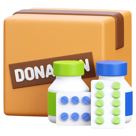 Medical Donation  3D Icon