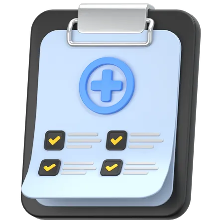 Medical file  3D Icon