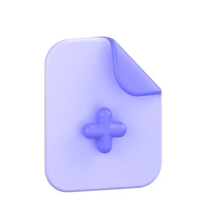 Medical File  3D Icon