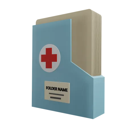 Medical File  3D Icon