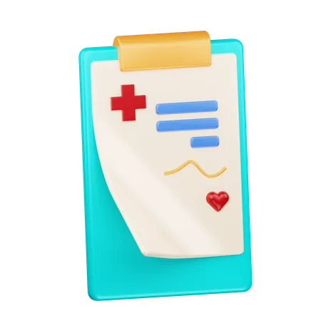 Medical File  3D Icon