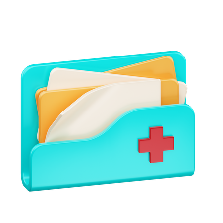 Medical File  3D Icon