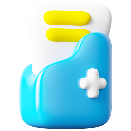 Medical File  3D Icon