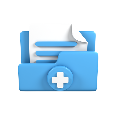 Medical File  3D Icon