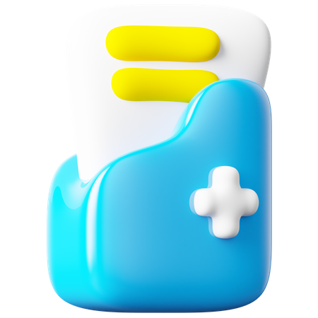 Medical File 3D Icon
