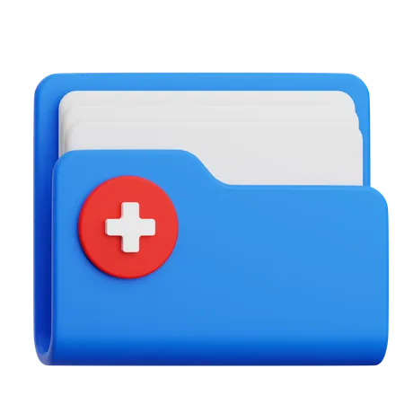 Medical Files  3D Icon