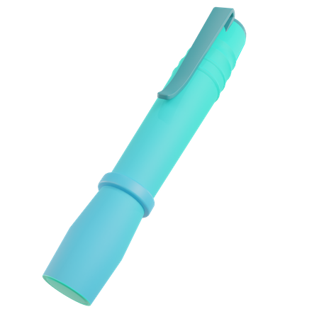 Medical Flashlight Pen  3D Illustration