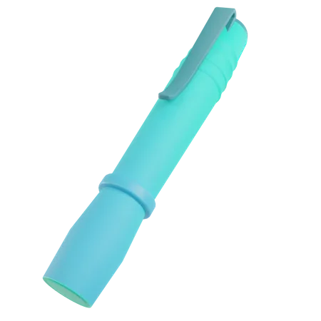 Medical Flashlight Pen  3D Illustration