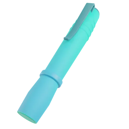 3 D Render Medical Flashlight Pen Object 3D Illustration