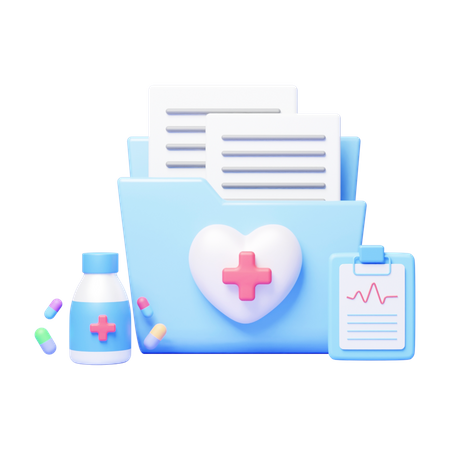 Medical Folder  3D Icon