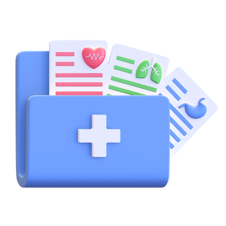 Medical Folder  3D Illustration