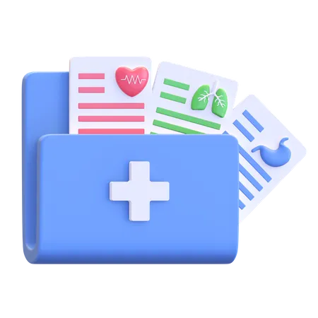 Medical Folder 3D Illustration